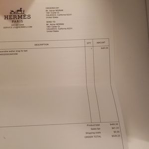 Original Hermes 90 mm reversible strap belt or 90